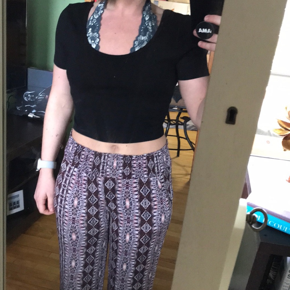 Black crop top